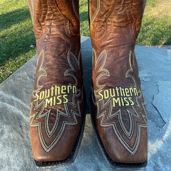 Southern Miss Golden Eagle Gameday Boots Cowboy Boots - Picture 2 of 9